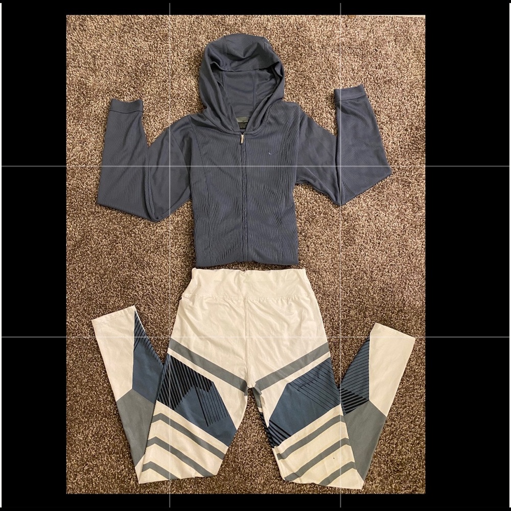 Nike zip sweater with leggings
